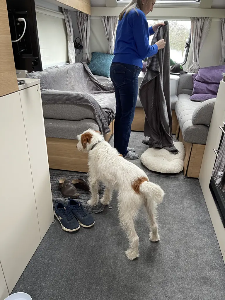 Image showing the living space in a caravan